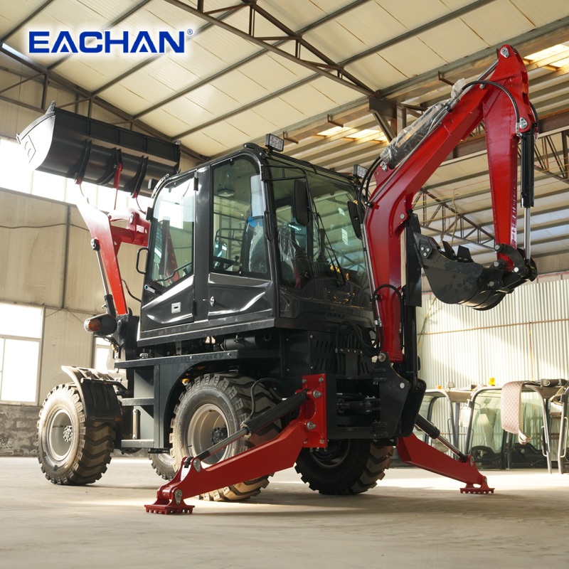 Agriculture Farming Equipments - 4WD Hydraulic Wheel Backhoe Loader Diesel