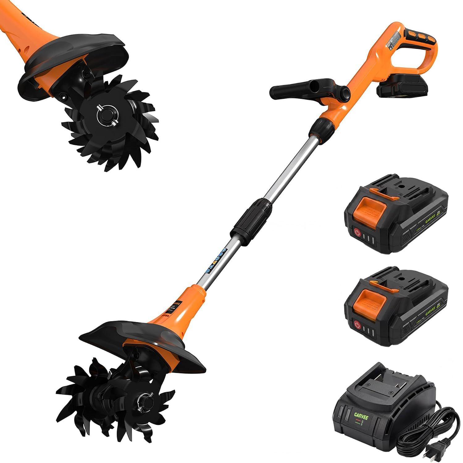 20V Cordless Garden Tiller, 2x - Farming Equipment For Agriculture 评论和价格
