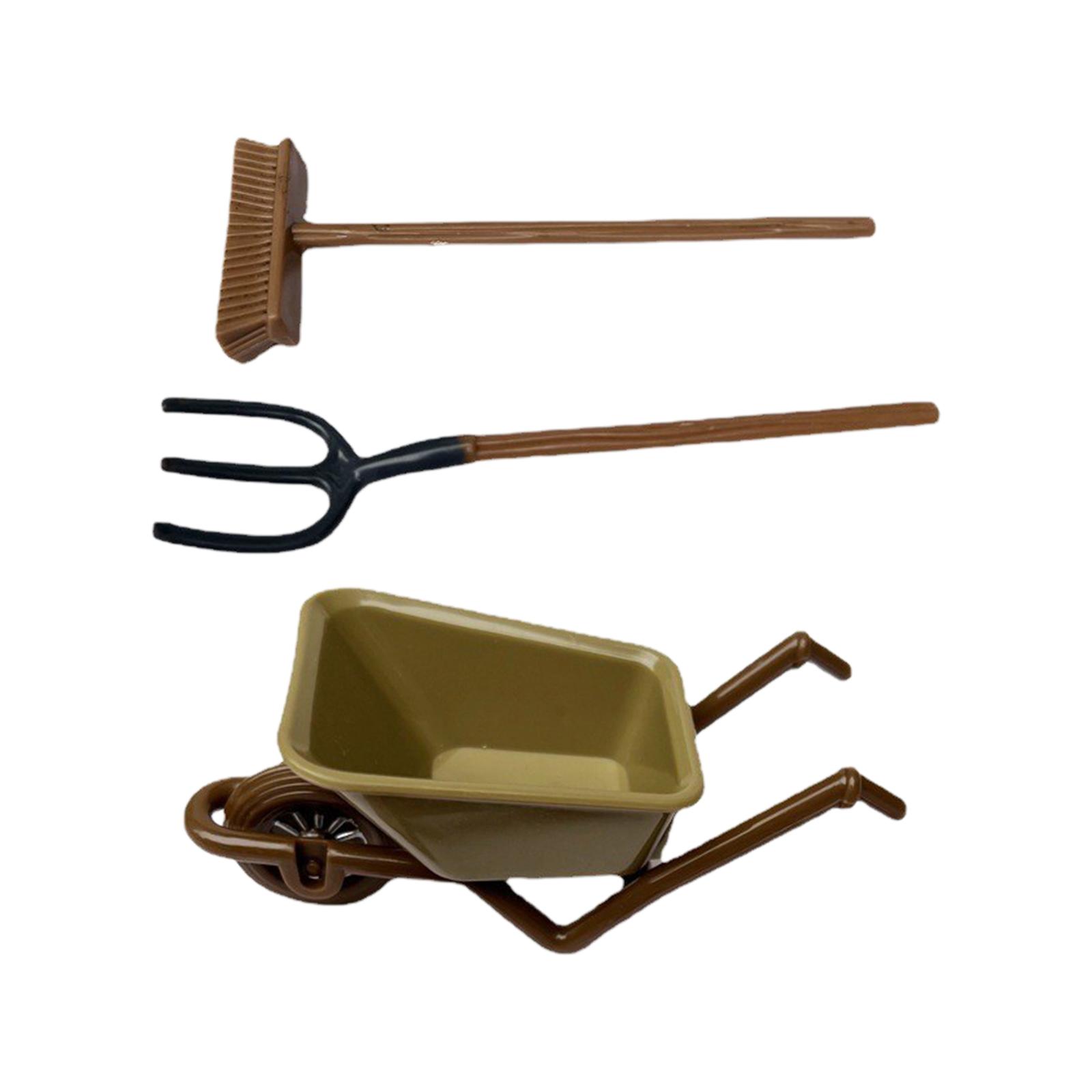 3x 1:12 Dollhouse Farm Tools A - Agriculture Farming Vehicles 评论和价格