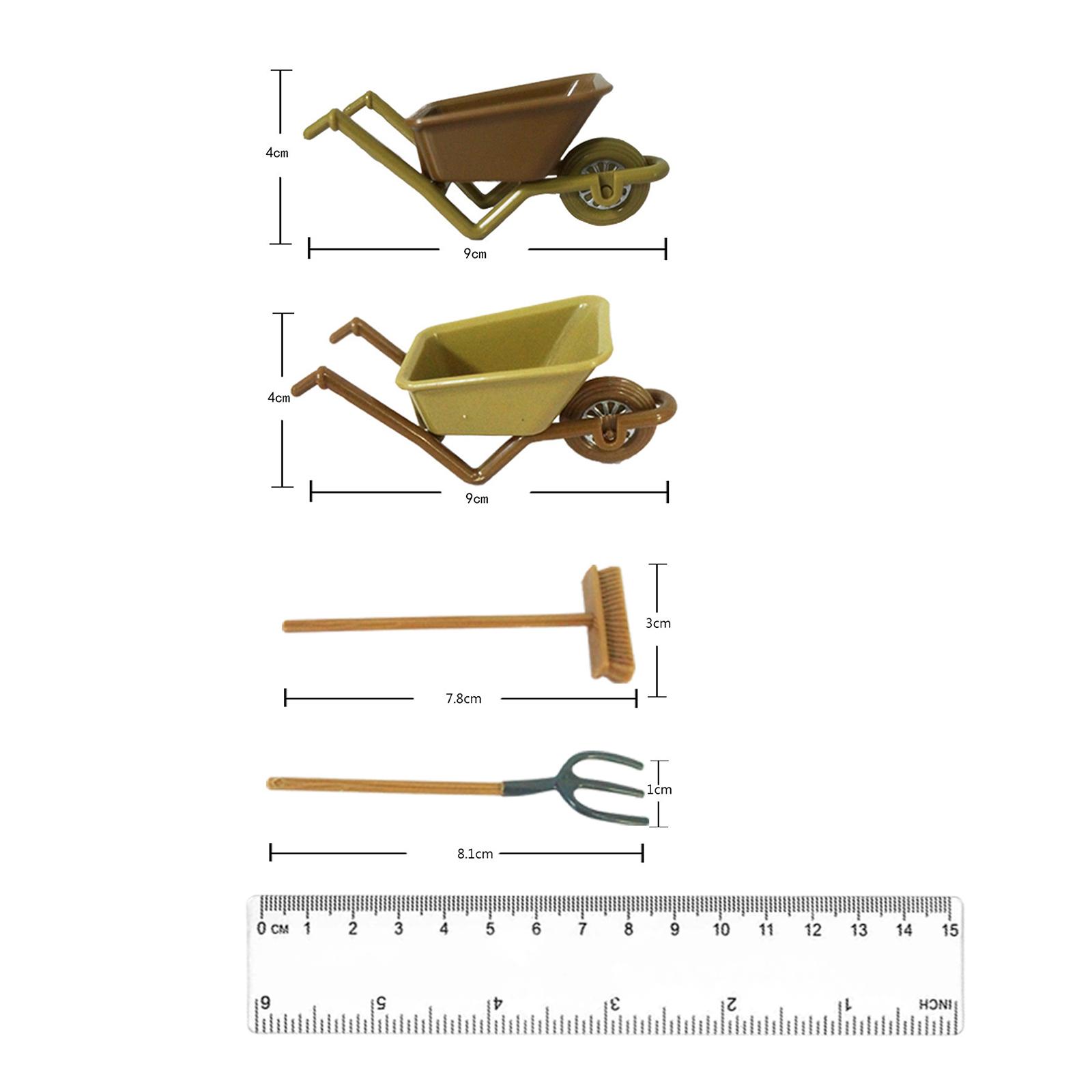 3x 1:12 Dollhouse Farm Tools A - Agriculture Farming Vehicles 评论和价格