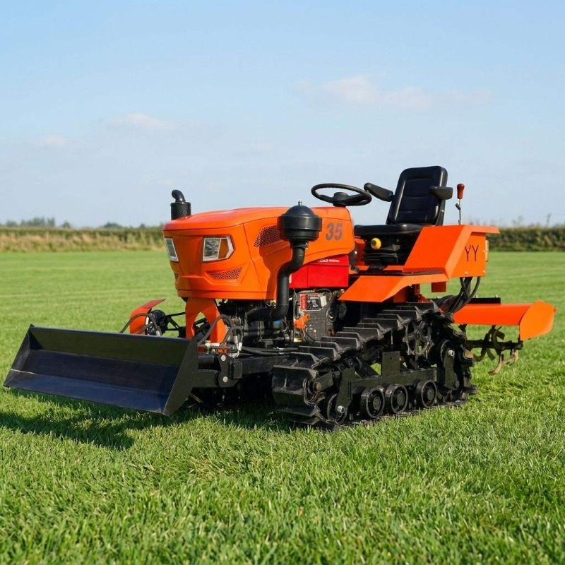 Crawler 4WD Rotary Tiller 35HP - Agriculture Farming Equipments 评论和价格