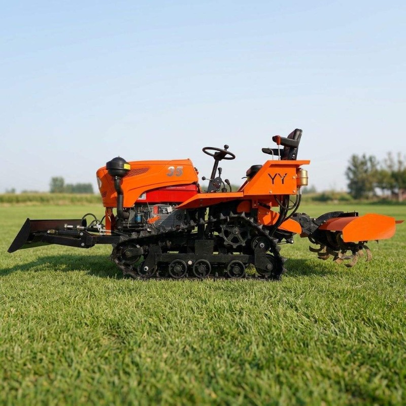 Crawler 4WD Rotary Tiller 35HP - Agriculture Farming Equipments 评论和价格