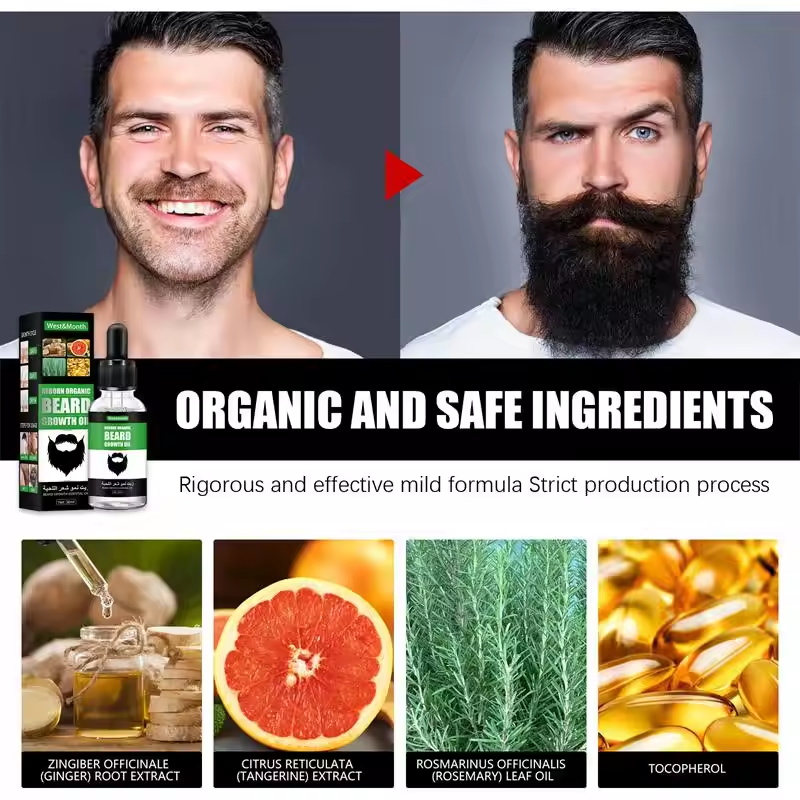 Fast Natural Mature Men Beard  - Plant Growth Regulator 评论和价格